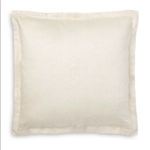 Ralph Lauren Brierley Decorative Pillow, 20" × 20". Color: Putty